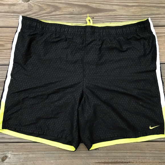 Nike Other - Nike Men Swim Shorts Black Swim Board Lined